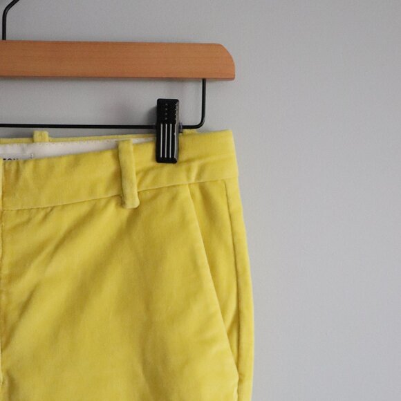 Babaton Aritzia Women's Sz 0 Yellow Atelier Straight Leg Casual Trouser Pants - Picture 5 of 13